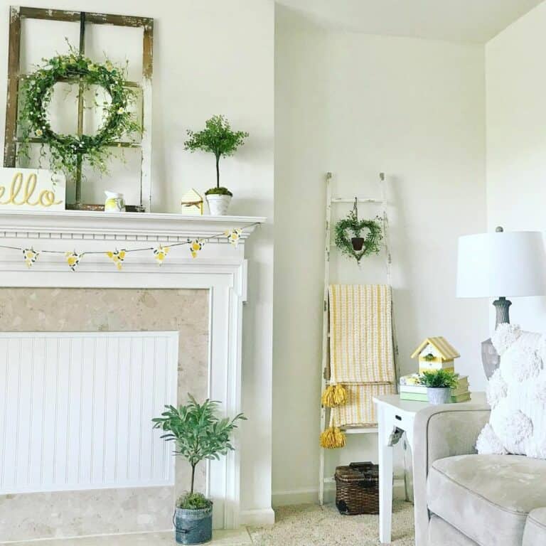 Light yellow living room deals