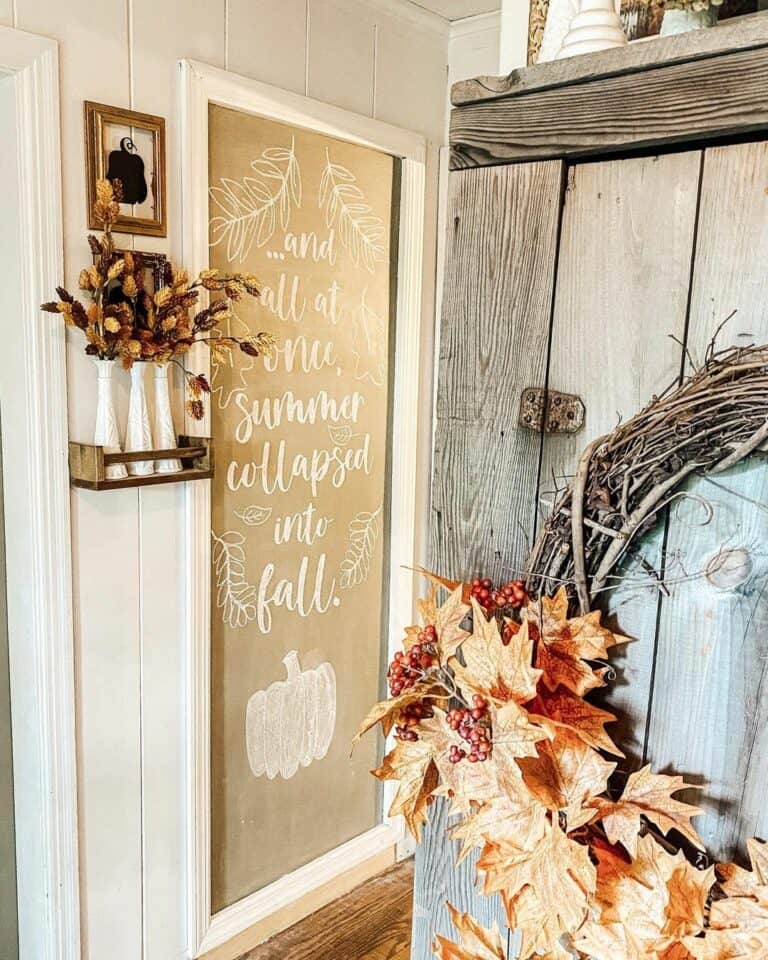Brown Fall Chalkboard Ideas