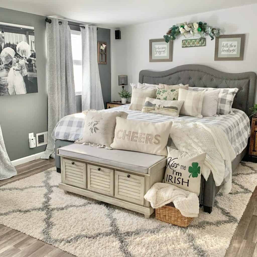 Centering a Large Bed Against a Wall in a Bedroom
