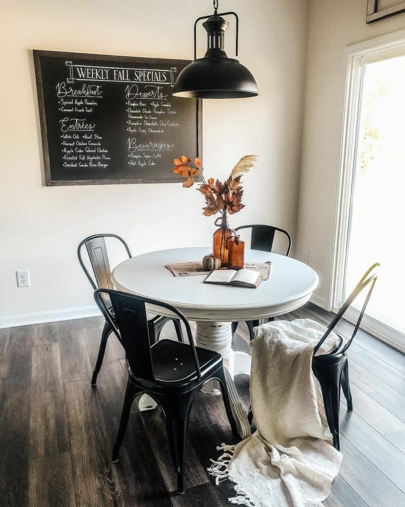 Chalkboard Menu for Dining Room