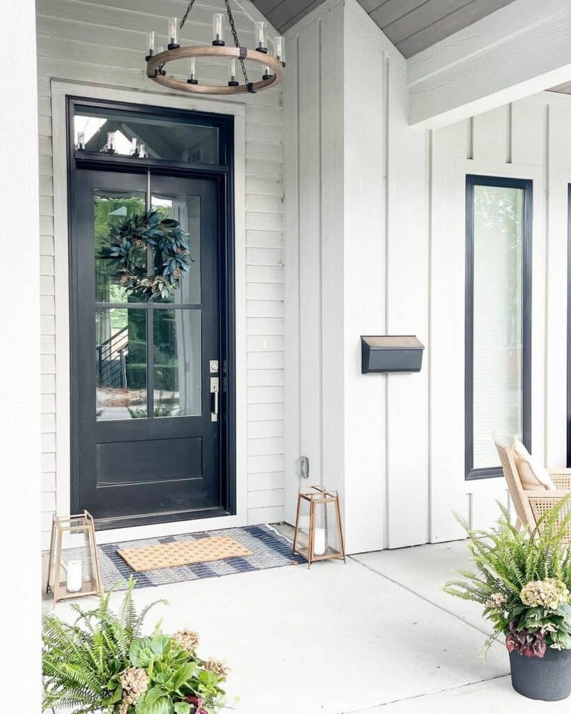 Chandelier Lighting in Front Porch