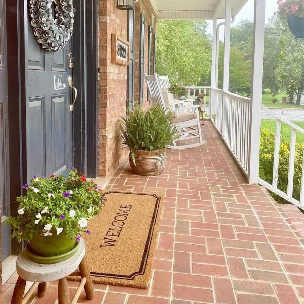 Charming Brick Veranda