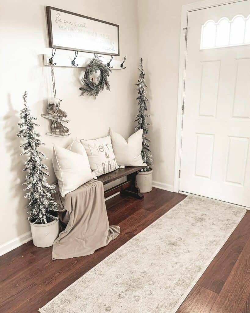 Christmas Décor Beside Front Door Soul & Lane