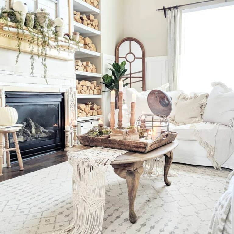 Coffee Table Décor With Antique Accents