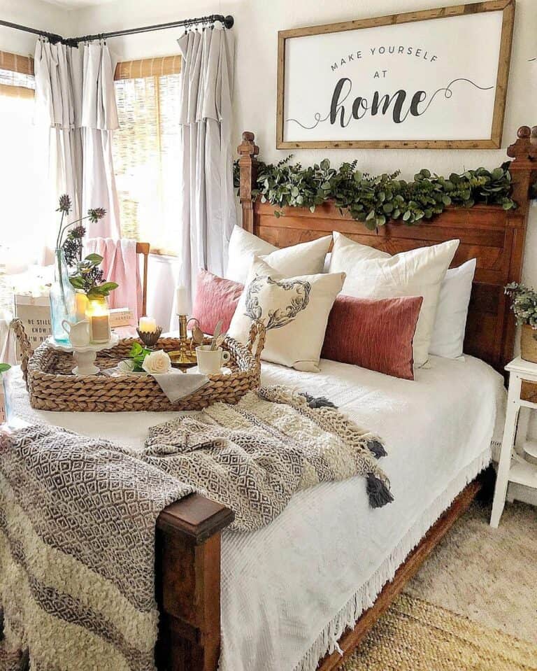 Cozy Farmhouse Master Bedroom