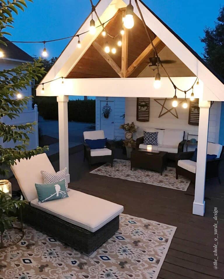 Cozy Patio With Indoor and Outdoor Area