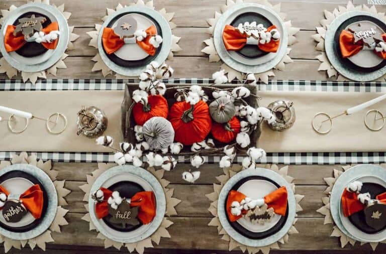 Cozy and Modern Fall Table Setting Ideas