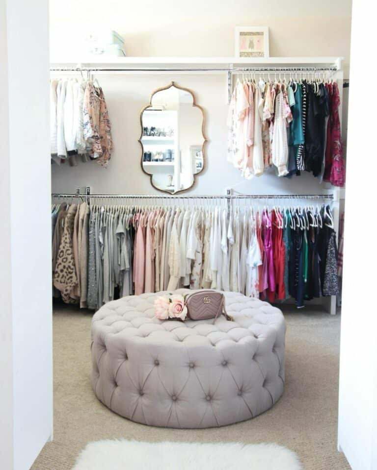 Cozy and Sophisticated Walk-in Closet