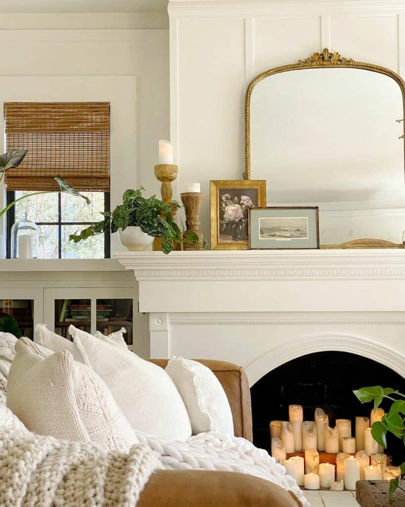 Empty Fireplace Décor Ideas for a Cozy Living Room