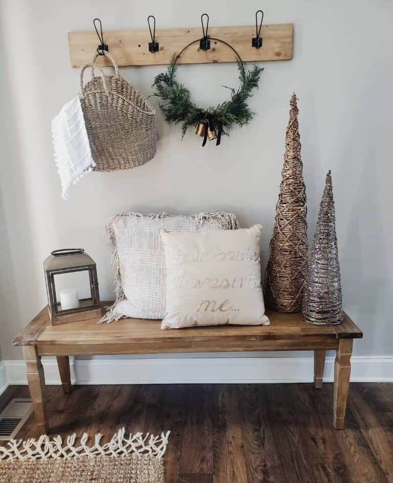 Entryway Décor Displayed on Bench