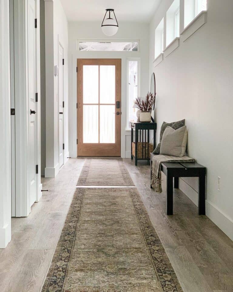 Entryway With a Pair of Hallway Runner