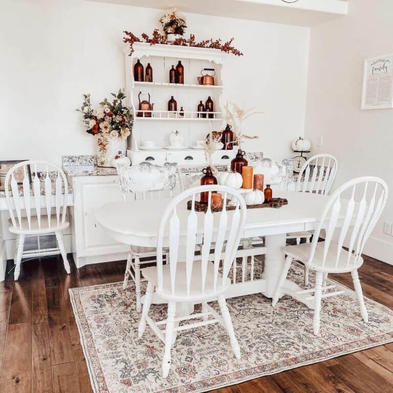 Fall Table Décor With Rye Stalk Accents