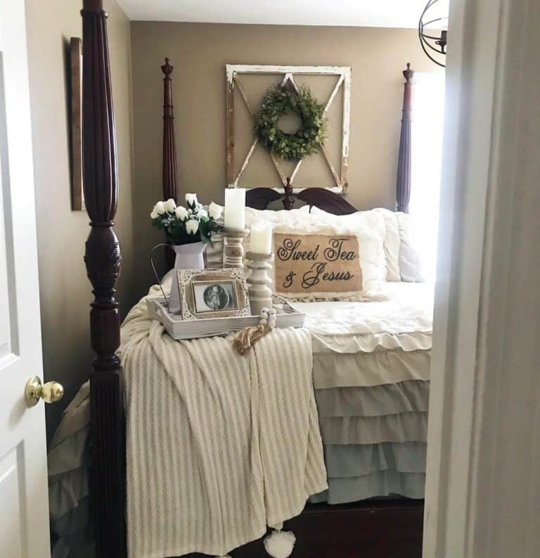 Farmhouse Couple's Bedroom With Romantic Touches