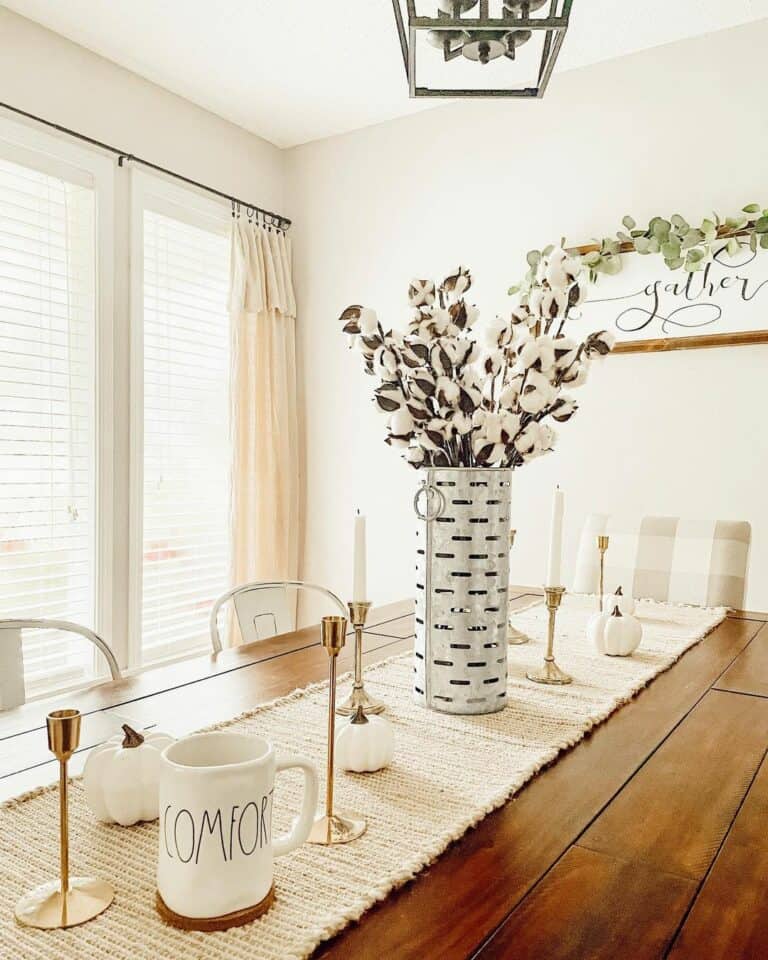 Farmhouse Décor for Modern Table Runner