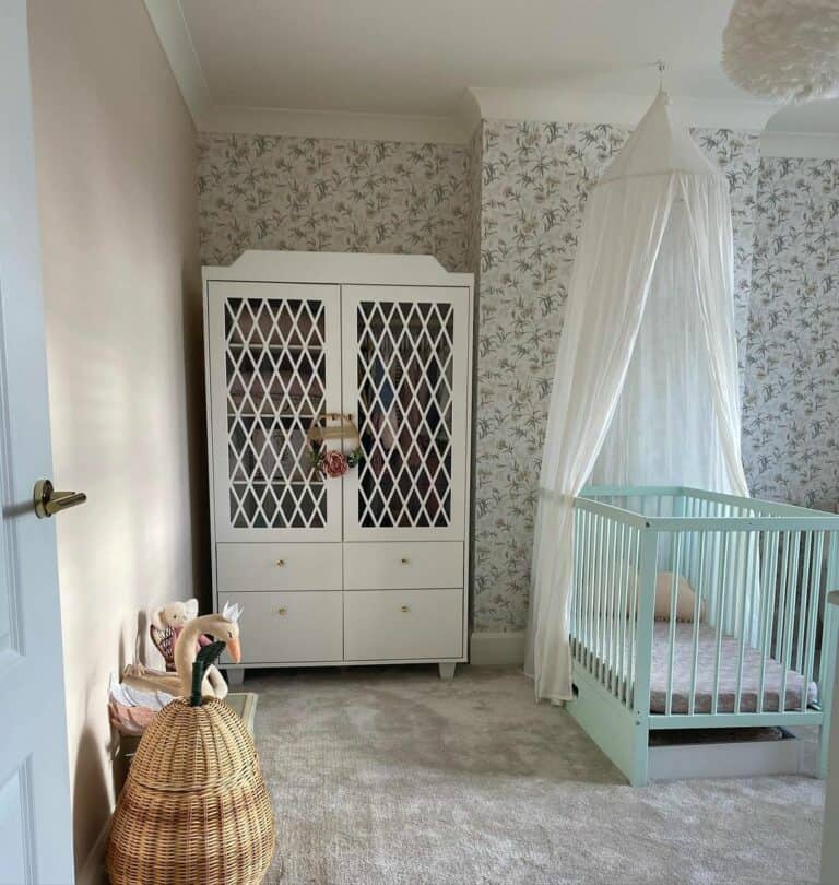 Floral Nursery With Vintage Décor