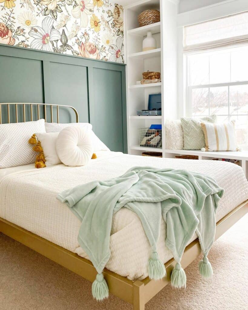 Floral Wallpaper and Wainscoting Bedroom Ideas Soul & Lane