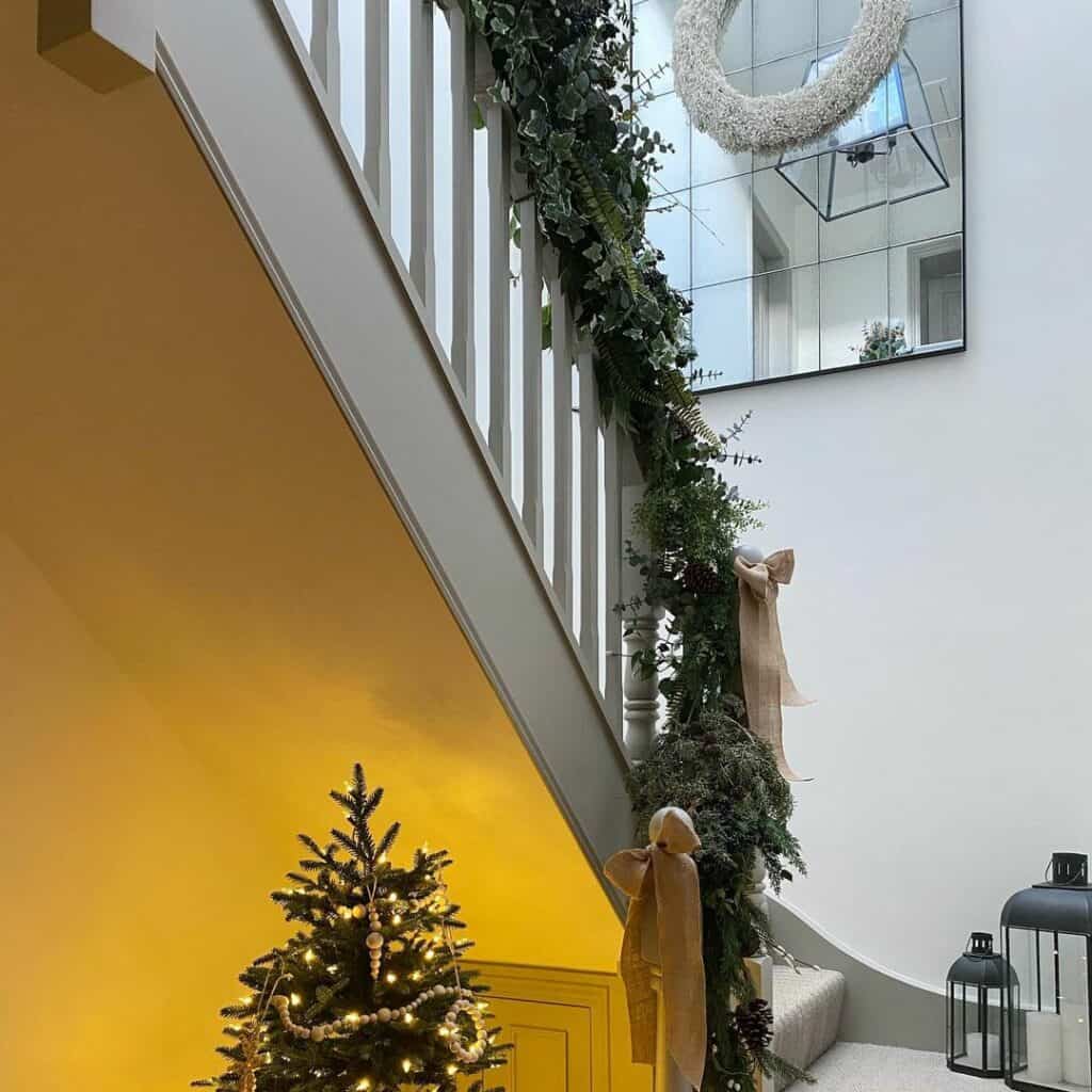 Garland Wrapped Railing