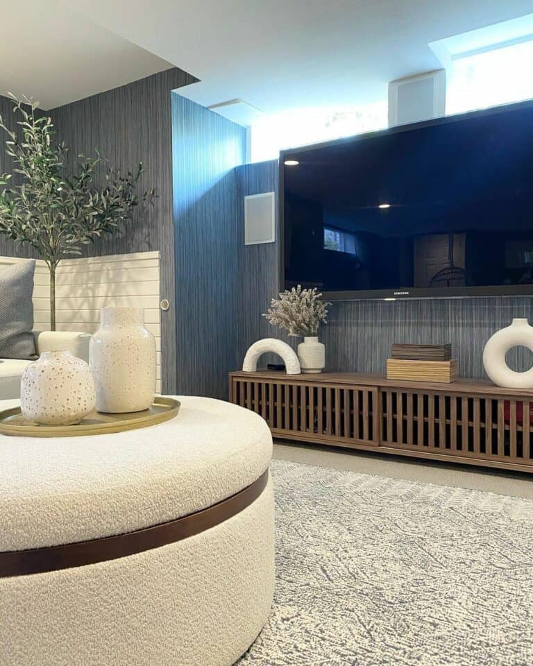 Gray Walls and White Accessories