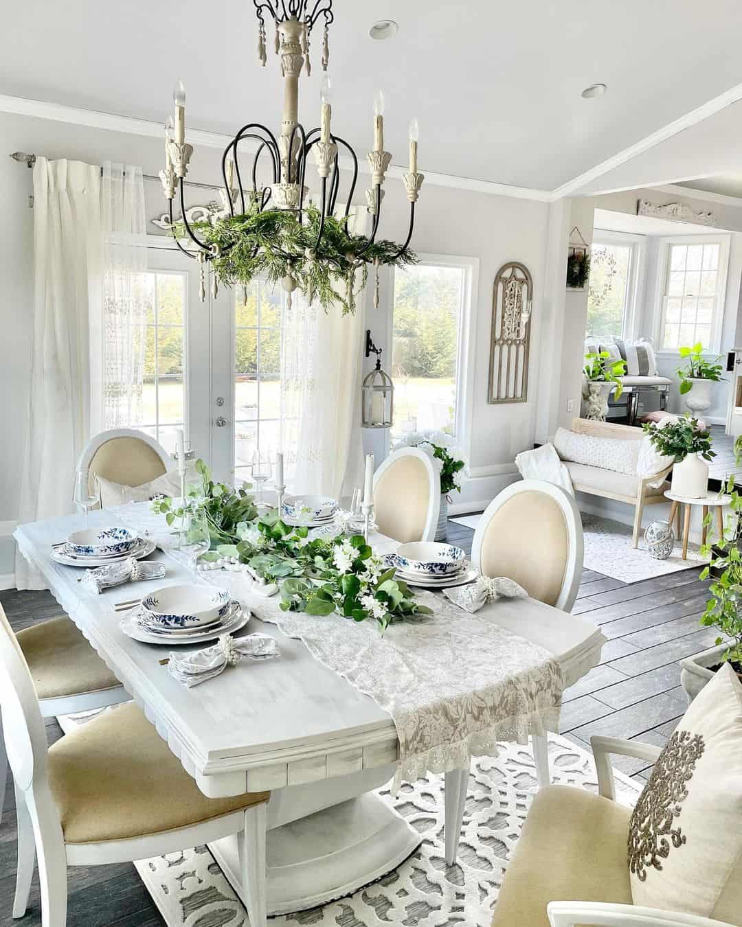 Green and White Dining Room Ideas Soul & Lane