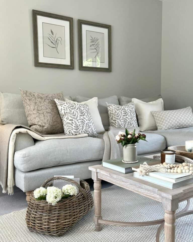 Grey Country Living Room Ideas