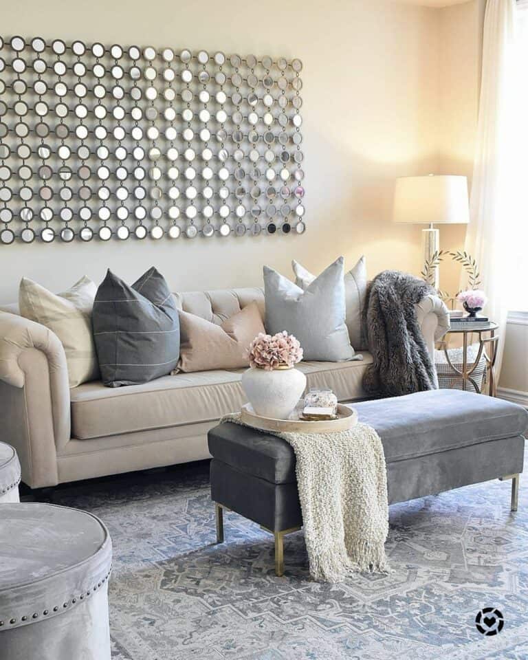 Grey Room Decorations for Modern Living Room