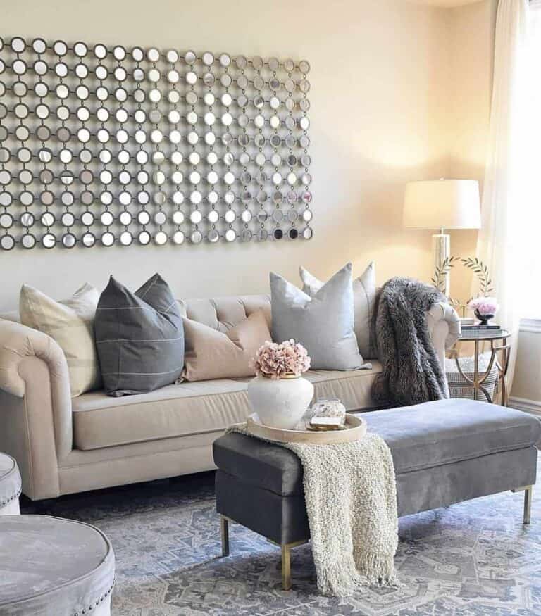 Grey Room Decorations for Modern Living Room