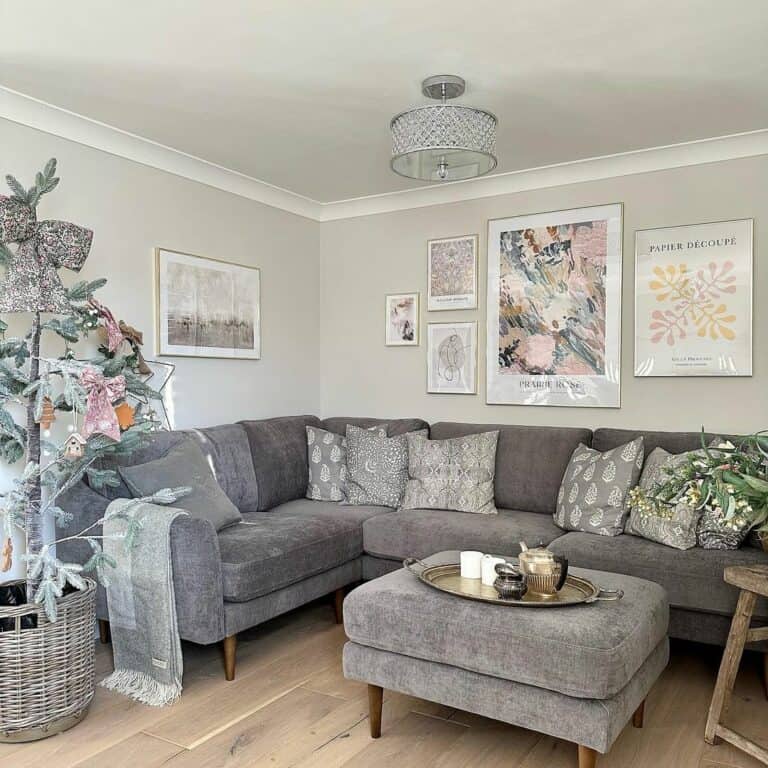 Grey Sectional Living Room Décor