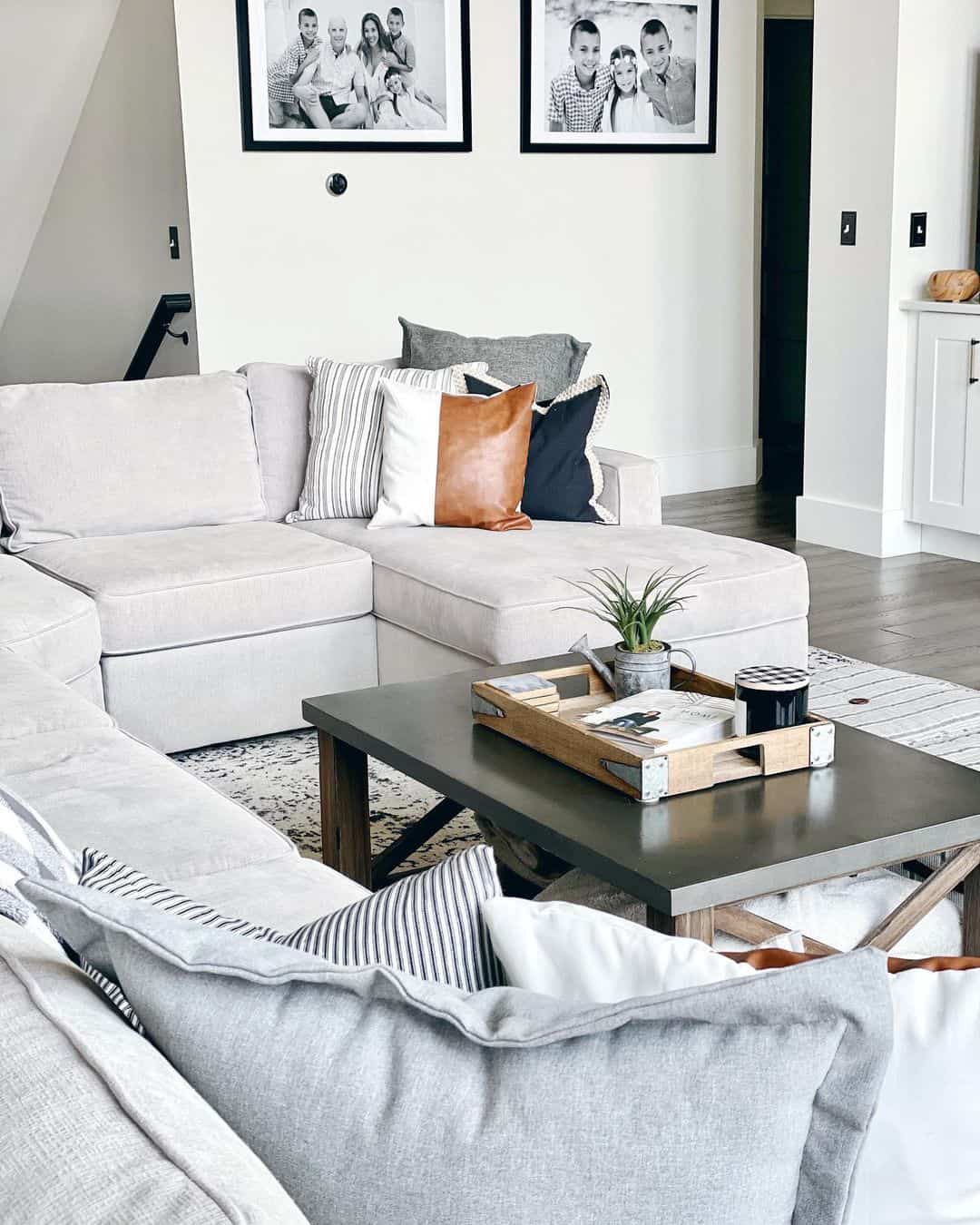 Grey Sectional Living Room Ideas - Soul & Lane