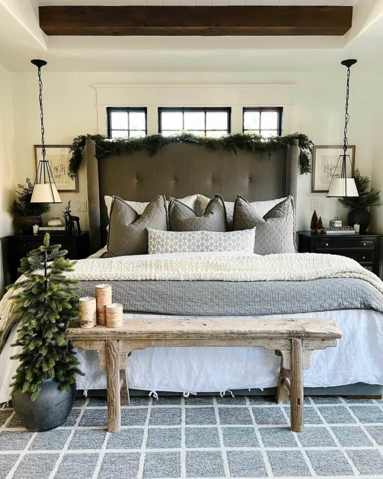 Grey and White Bedspreads