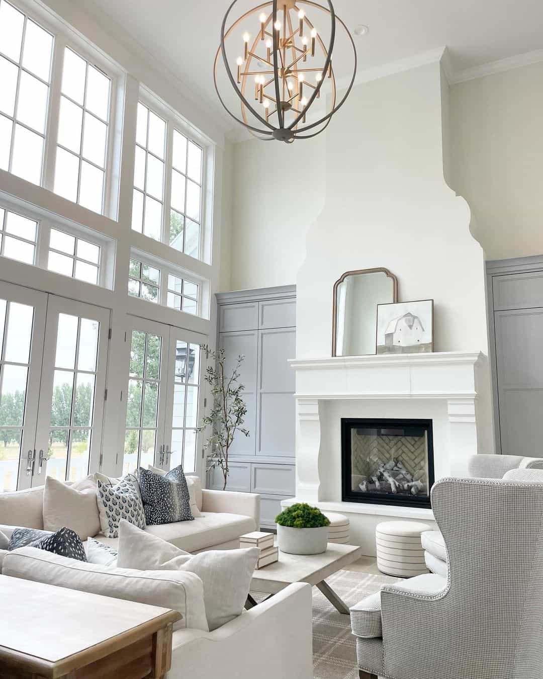 30 Calming Grey and White Living Room Styling Ideas