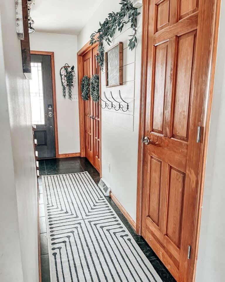 Hallway With Symmetrical and Monochromatic Runner