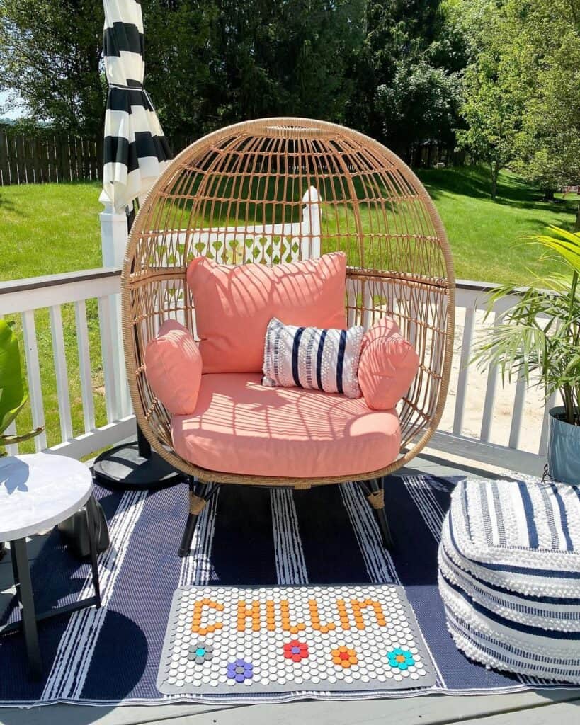 Happy Pink Egg Chair Soul & Lane