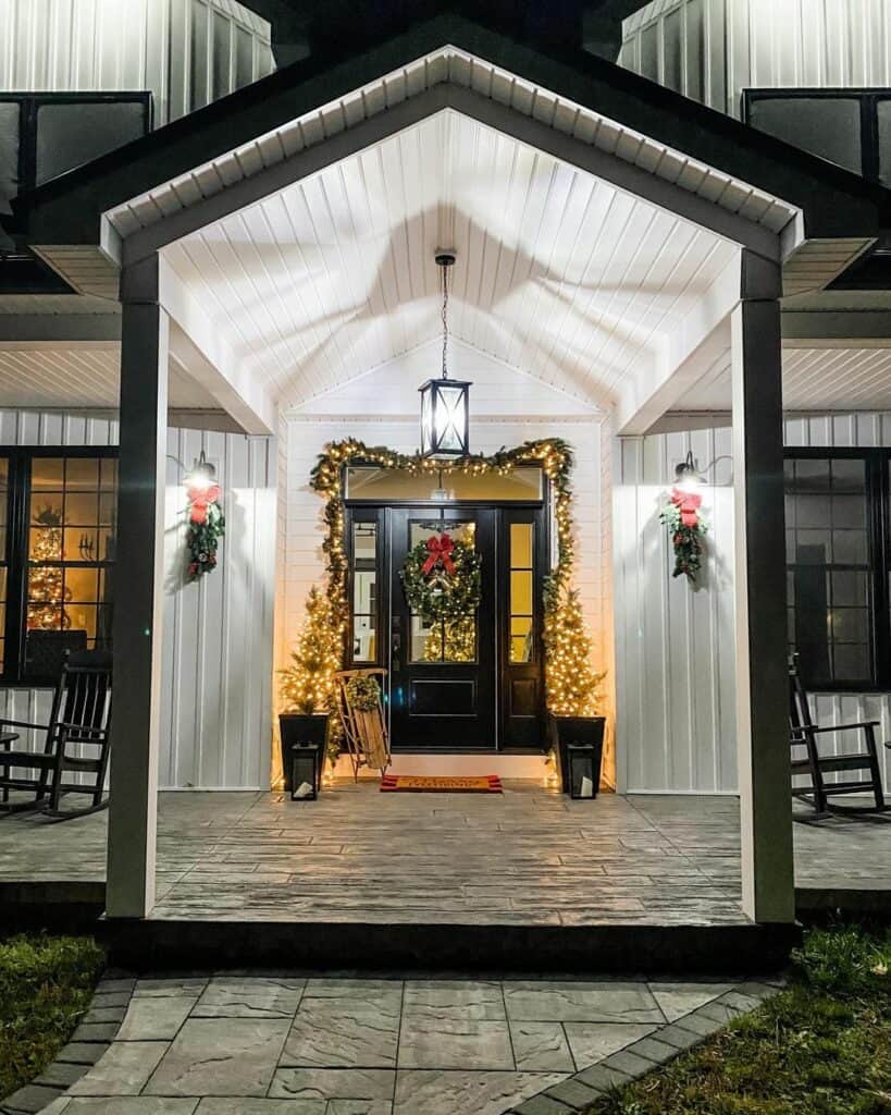 Holiday Farmhouse Porch