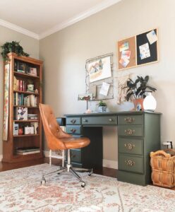 Home Office Design Ideas With Boho Vintage Glamor