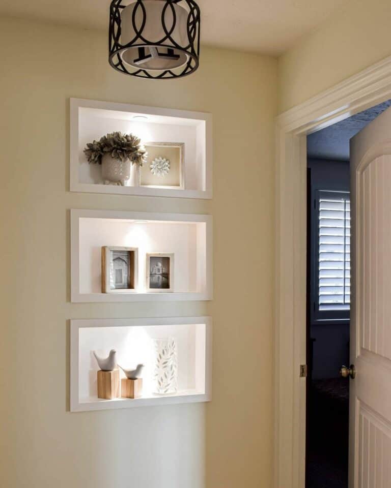 Inset Shelf Lighting Ideas