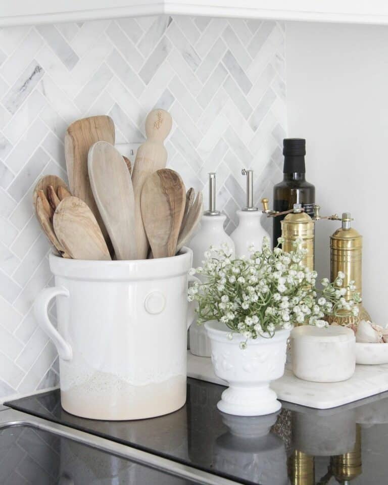 Inspiring Herringbone Kitchen Design