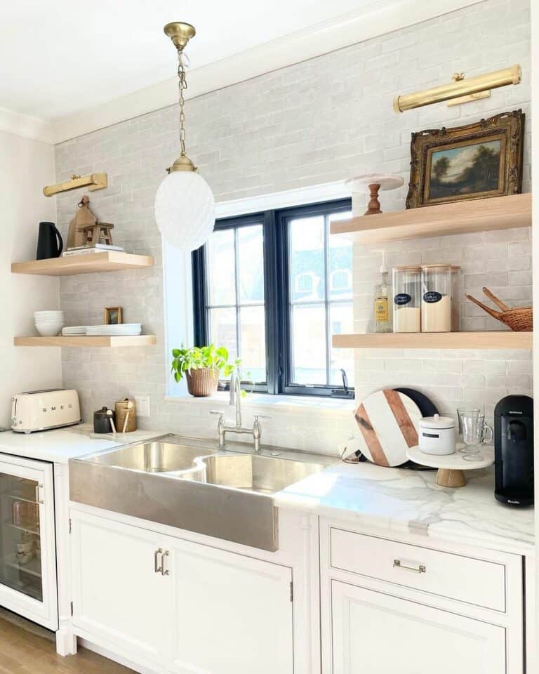 Kitchen With White