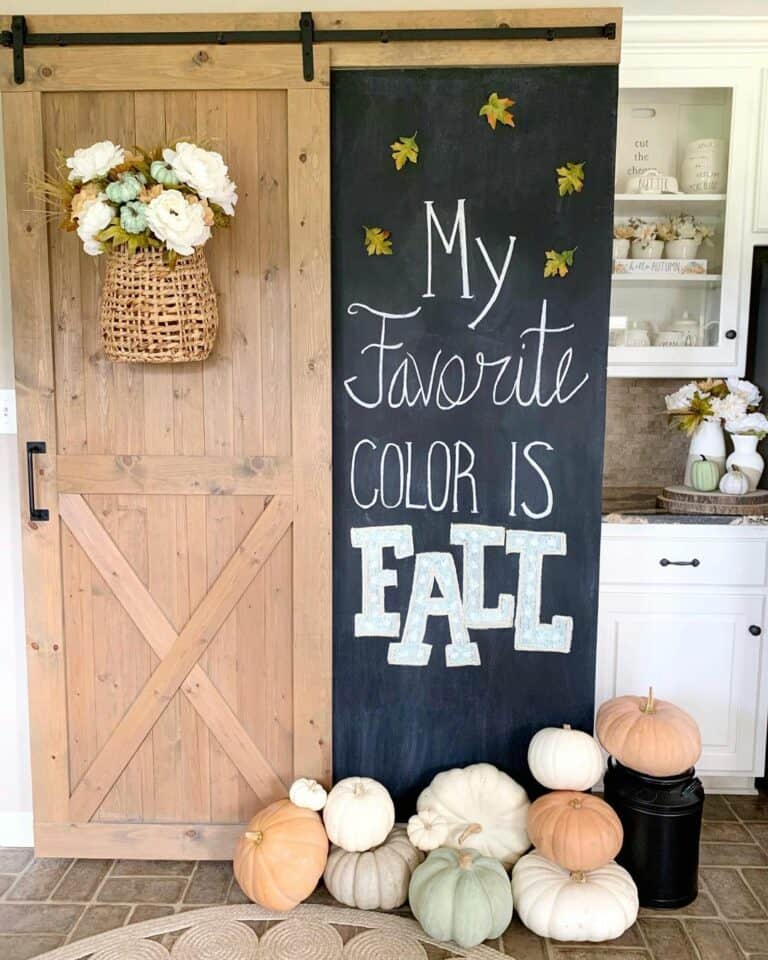 Large Fall Chalkboard Ideas for Pantries