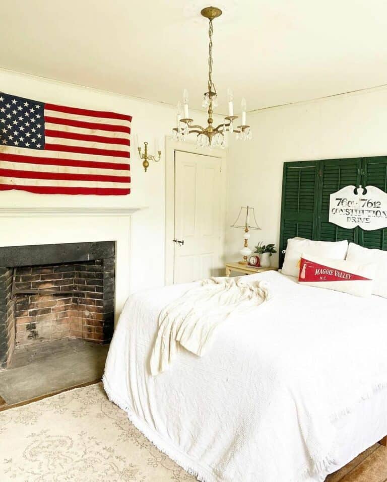 Large Flag Décor Ideas for a Bedroom