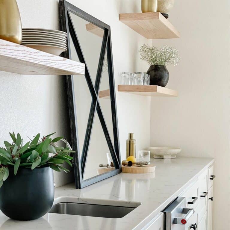 Light Gray Cabinets With Black Hardware