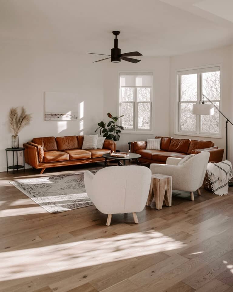 Living Room Ideas With Brown Leather Couches