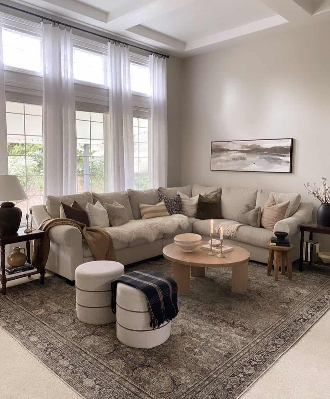 30 Calming Grey and White Living Room Styling Ideas