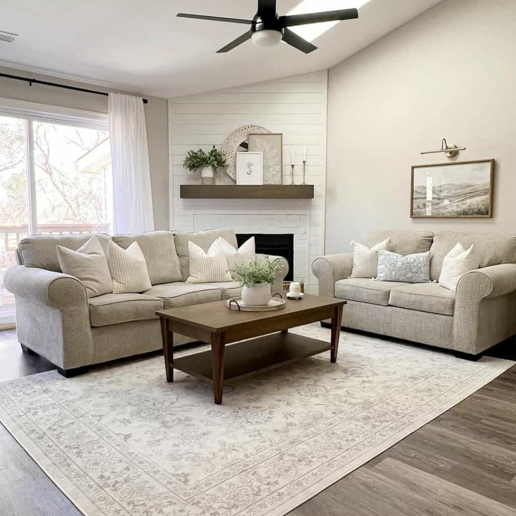 Living Room With Neutral Color Scheme