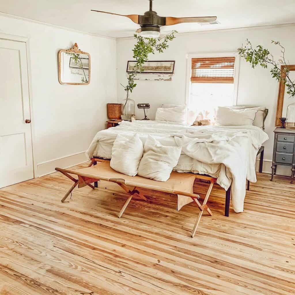Long Branches Hover Over Bed