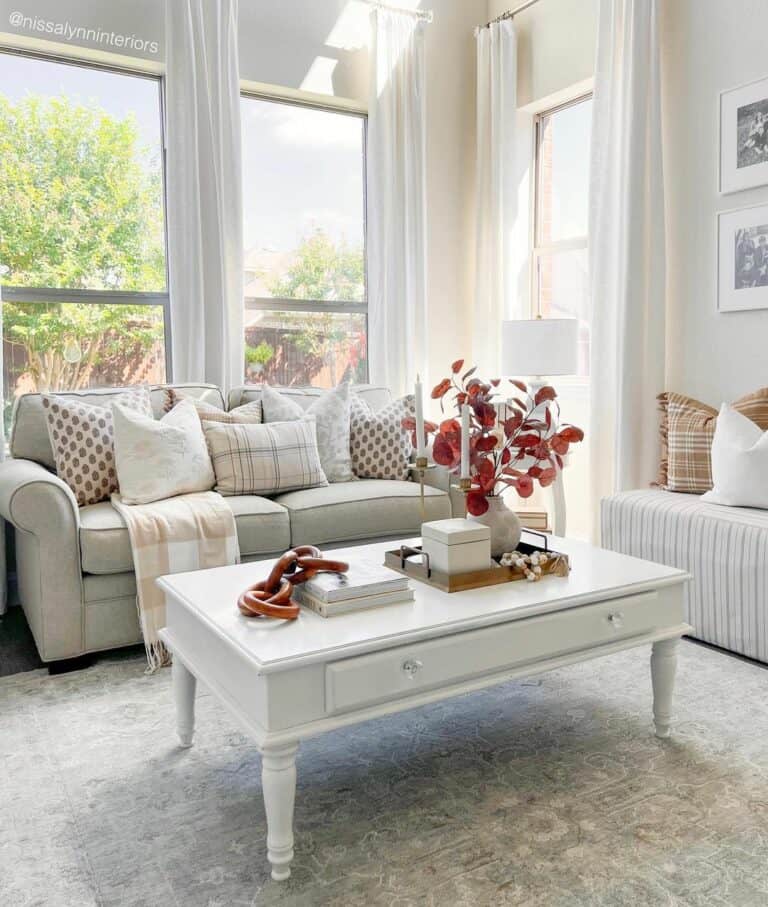 Long White Curtains For Big Windows