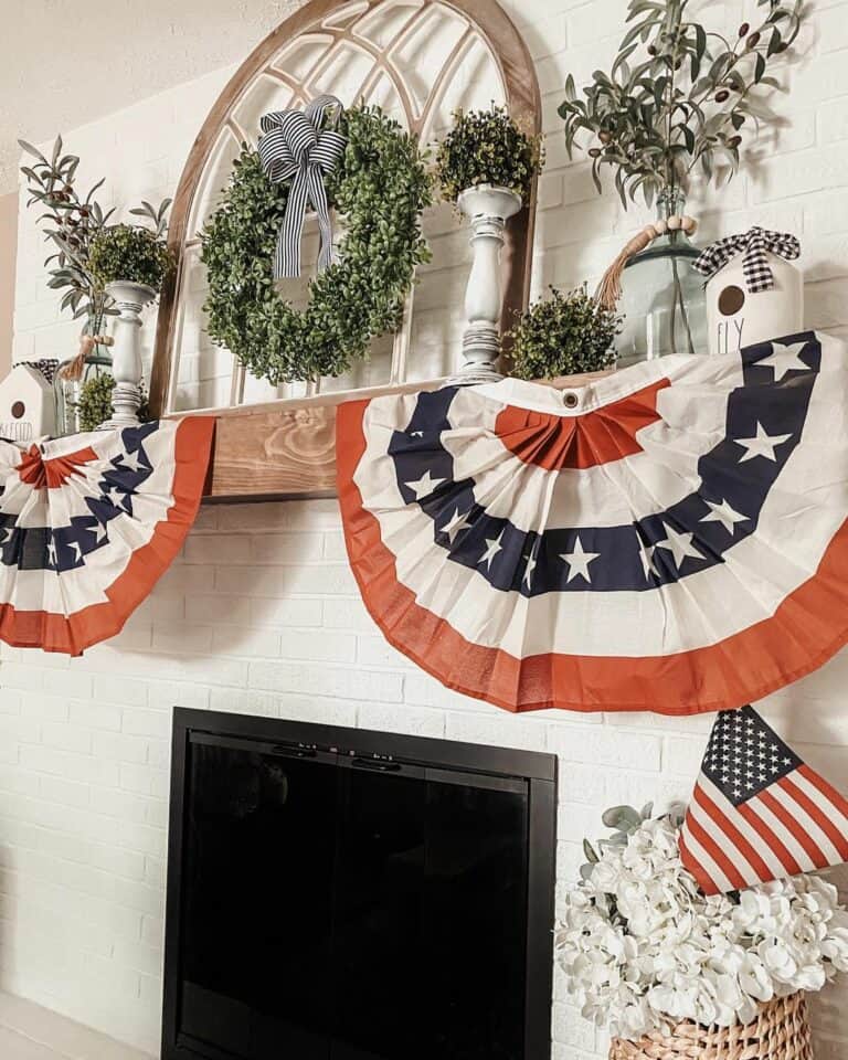 Mantel Banner Ideas for Independence Day