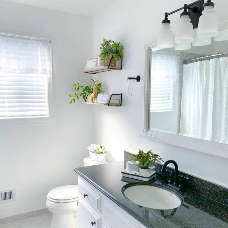 Modern Black and White Bathroom Design