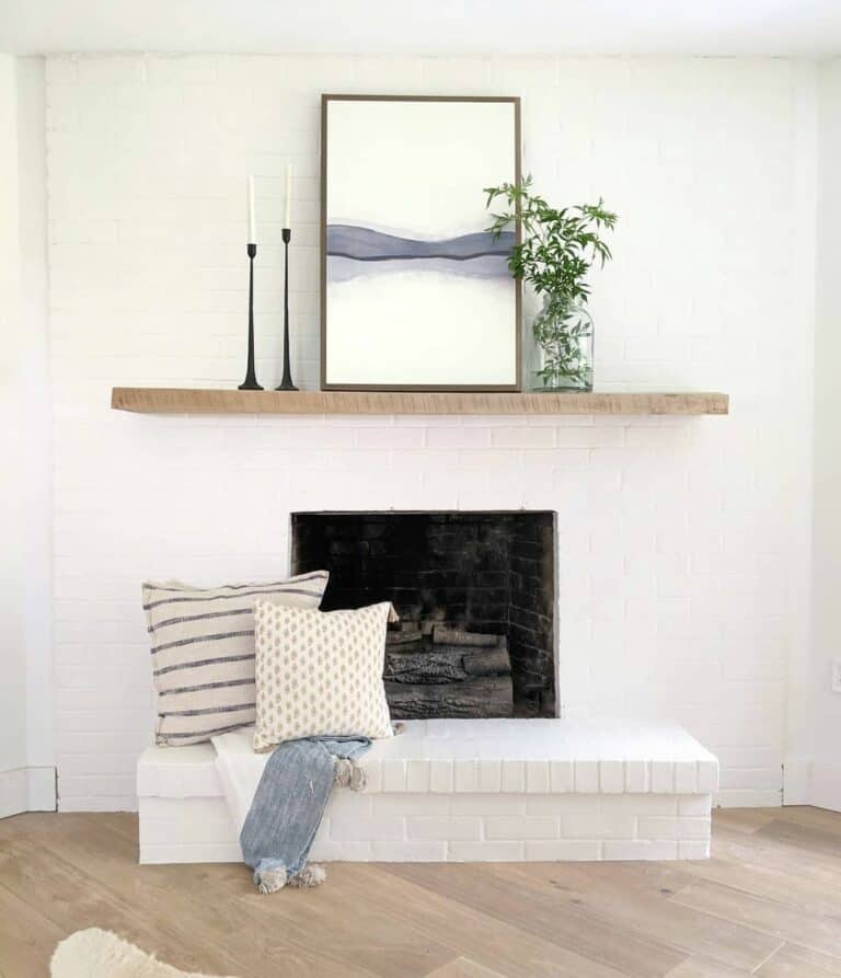 Modern Décor for Fireplace Mantel