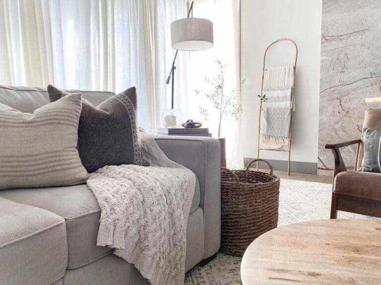 Modern Grey and White Farmhouse Living Room Styles