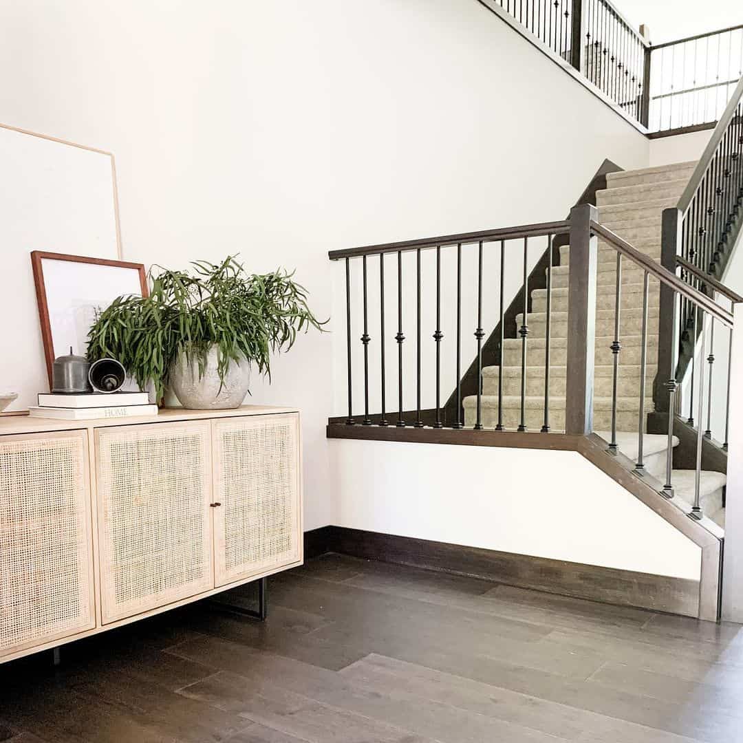 Modern Home With Dark Brown Staircase - Soul & Lane